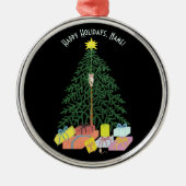 クライストマストツリーメタルツリーラウンドオーナメント メタルオーナメント (正面)