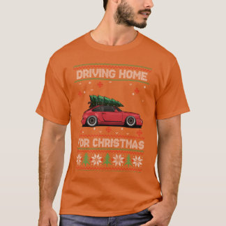 クライストマスリーオルドタイマーカークリスマス醜いセーターレトロ Tシャツ