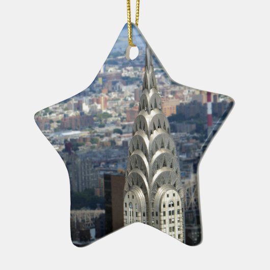 クライスラの建物のような輝やき セラミックオーナメント (左)