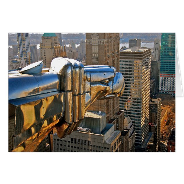 クライスラの建物のガーゴイル (正面横)