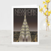 クライスラの建物の挨拶状 カード (黄色い花)