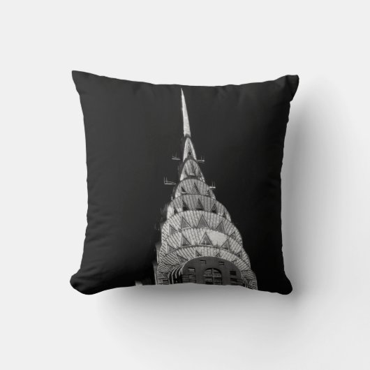 クライスラの建物-ニューヨークシティ クッション (正面)