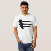 クライスラの集中砲火の側面の条板の基本的な白いTシャツ Tシャツ (正面フル)