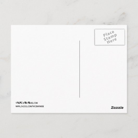 クライスラー建物が霧の中で夕暮れに点灯 ポストカード (裏面)