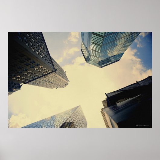 クライスラー建物の低角度 ポスター (正面)