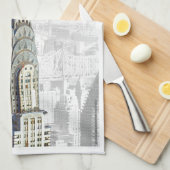 クライスラー建物ニューヨークシティ キッチンタオル (四つ折り)