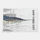 クライスラー建物ニューヨークシティ キッチンタオル (横)