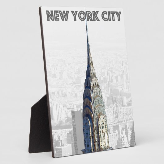 クライスラー建物ニューヨークシティ フォトプラーク (側面)