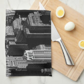 クライスラー建物ニューヨークマンハッタン キッチンタオル (四つ折り)