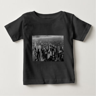 クライスラー建物ニューヨークマンハッタン ベビーTシャツ