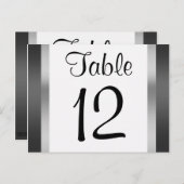 クライスラー建物ブラックシルバーテーブル番号 ポストカード (正面/裏面)