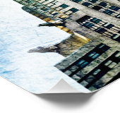 クライスラー建物凍ってい- – ニューヨーク フォトプリント (角)