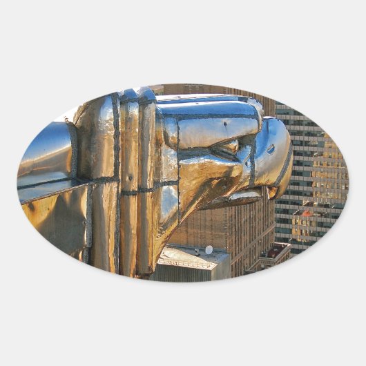 クライスラー建物:ガーゴイル 楕円形シール (正面)