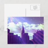 クライスラー建物 – パープル – New York Fairy Tale ポストカード (正面/裏面)