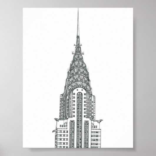 クライスラー建物 ポスター (正面)