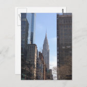 クライスラー建物NYCニューヨーク市建築 ポストカード (正面/裏面)