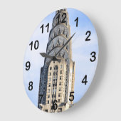 クライスラー建物NYC時計の上部 ラージ壁時計 (傾斜)