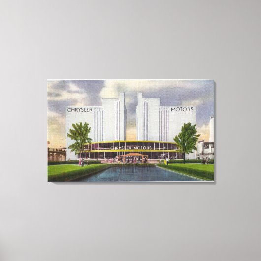 クライスラー・モーターズ展1934年ワールドフェア キャンバスプリント (正面)