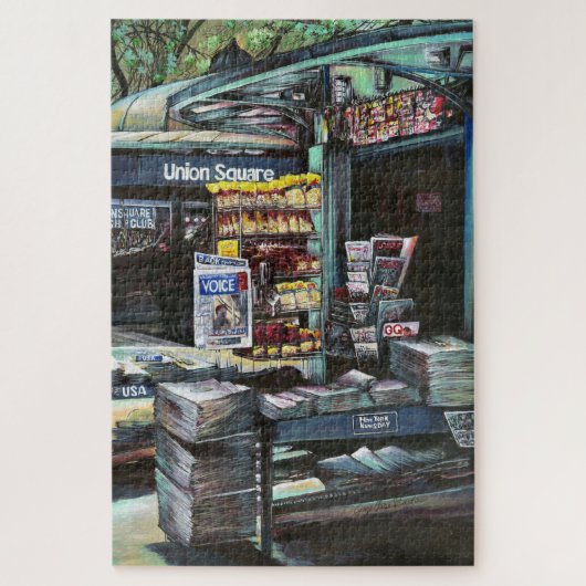 クライソコリアモーニング、ユニオンスクエア、NYCジグソープザーズ ジグソーパズル (縦)