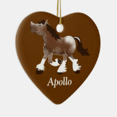 クライデスデ荷車を引くールホーカスタムスオーナメント セラミックオーナメント (右)