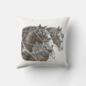 クライデール荷車を引くホースチーム クッション (裏面)