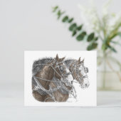 クライデール荷車を引くホースチーム ポストカード (スタンド正面)