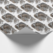 クライデール荷車を引くホースチーム ラッピングペーパー (角)