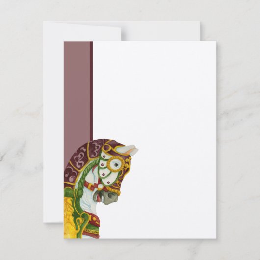 クライドの平らなメッセージカード ノートカード (正面)