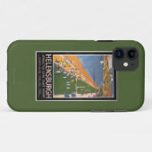 クライドの海岸のビーチの鉄道ポスターに沿う群集 Case-Mate iPhoneケース (裏面(横))
