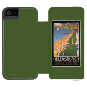 クライドの海岸のビーチの鉄道ポスターに沿う群集 INCIPIO iPhoneウォレットケース (フォリオオープン)