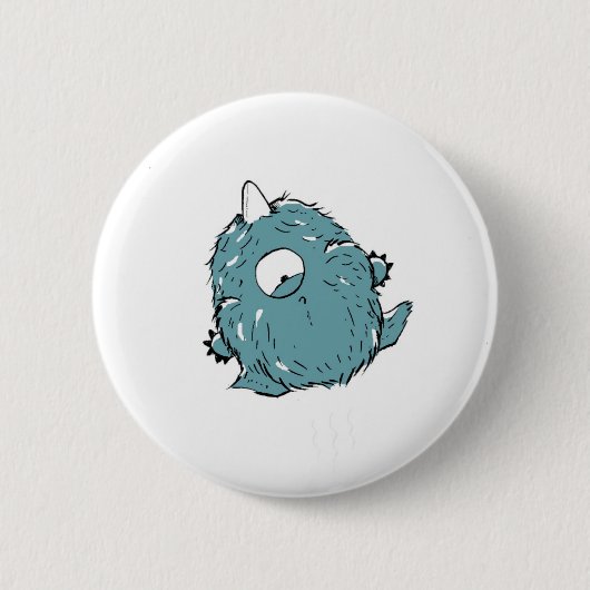 クライドは偶然ヘリウムを飲みました! ボタン 缶バッジ (正面)