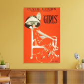 クライド・フィッチもっとも偉大のコメディ「ガールズ」劇場 キャンバスプリント (インサイチュ (リビング))