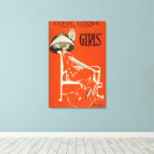 クライド・フィッチもっとも偉大のコメディ「ガールズ」劇場 キャンバスプリント (インサイチュ (ウッドフロア))