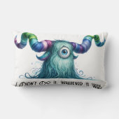 クライド – 片目モンスター装飾用クッション- Lumbar ランバークッション (裏面)