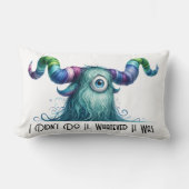 クライド – 片目モンスター装飾用クッション- Lumbar ランバークッション (正面)