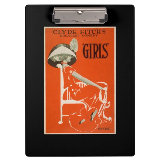 クライドFitchの最も素晴らしい喜劇、"女の子"の劇場2 クリップボード (正面)