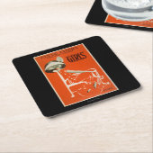 クライドFitchの最も素晴らしい喜劇、"女の子"の劇場2 スクエアペーパーコースター (アングル)