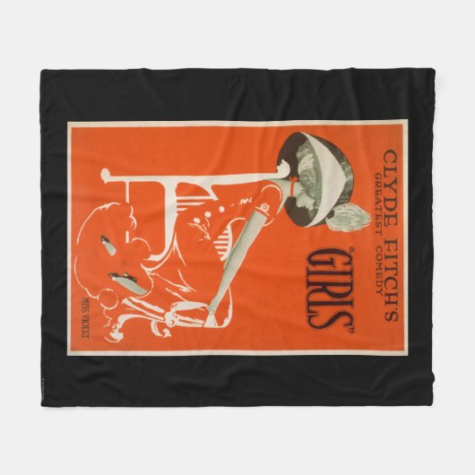 クライドFitchの最も素晴らしい喜劇、"女の子"の劇場2 フリースブランケット (正面(横))