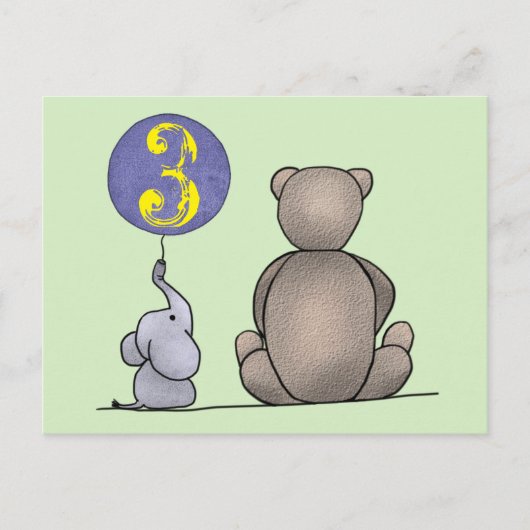 クライナーカール鳥3 ポストカード (正面)