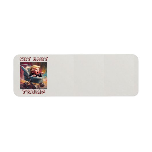 クライベビートランプ差出人住所ラベル ラベル (正面)