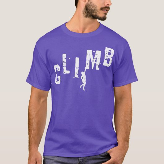 クライマギフトCLIMBロック登山ボルダリング Tシャツ (正面)