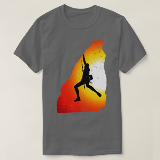 クライマサンセットギフトロック登山 Tシャツ (デザイン正面)