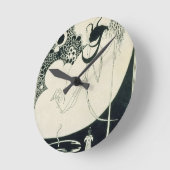 クライマックス、オスカーWiによる「Salome」からのイラストレーション ラウンド壁時計 (傾斜)