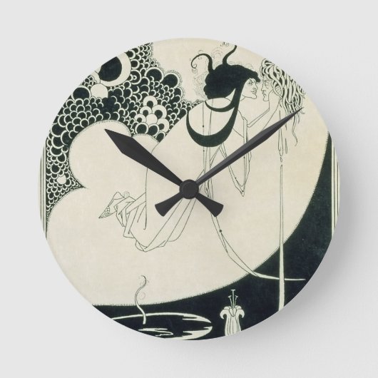 クライマックス、オスカーWiによる「Salome」からのイラストレーション ラウンド壁時計 (正面)