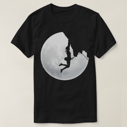 クライマムーンマウンテン登山ロック登山1 Tシャツ (デザイン正面)