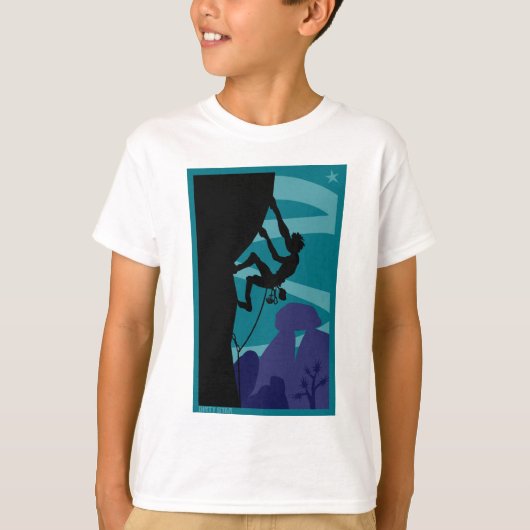 クライマーのKid´sのたそがれのティー Tシャツ (正面)