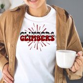 クライマーレイヤードGroovyフォントスターバストTシャツ Tシャツ