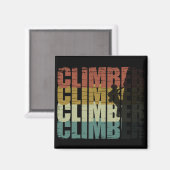 クライマー登山愛好家 マグネット (正面/裏面)