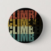 クライマー登山愛好家 缶バッジ (正面)