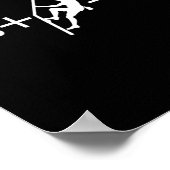 クライマー + 登山 = 笑顔 - Byck Design ポスター (角)